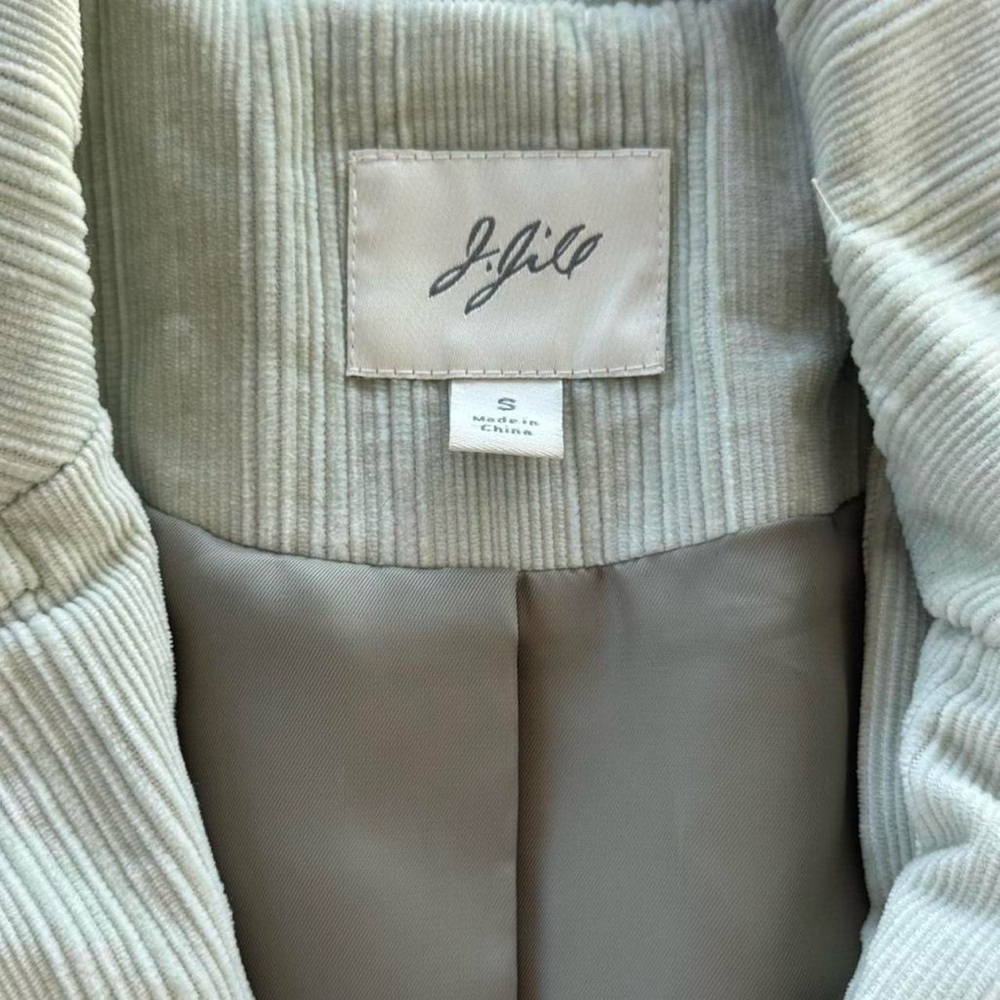 J. Jill Women’s corduroy coat jacket light green, Small - Picture 2 of 7